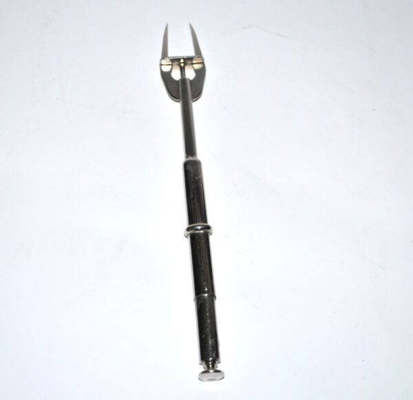 Crustacean claw - silver-plated lobster pick with pusher