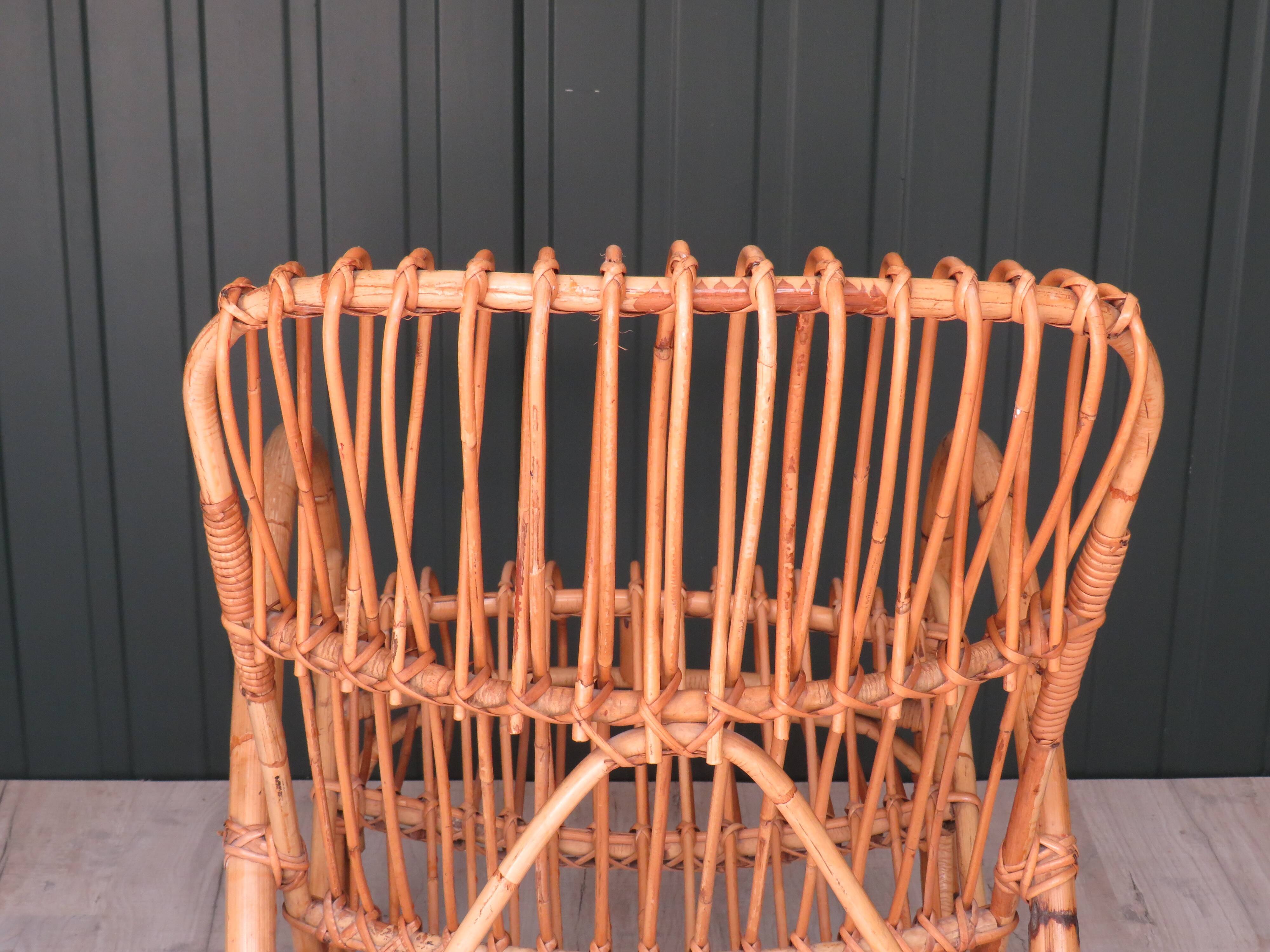 Rocking flesh in rattan