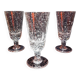 Set of 3 vintage bubble glasses