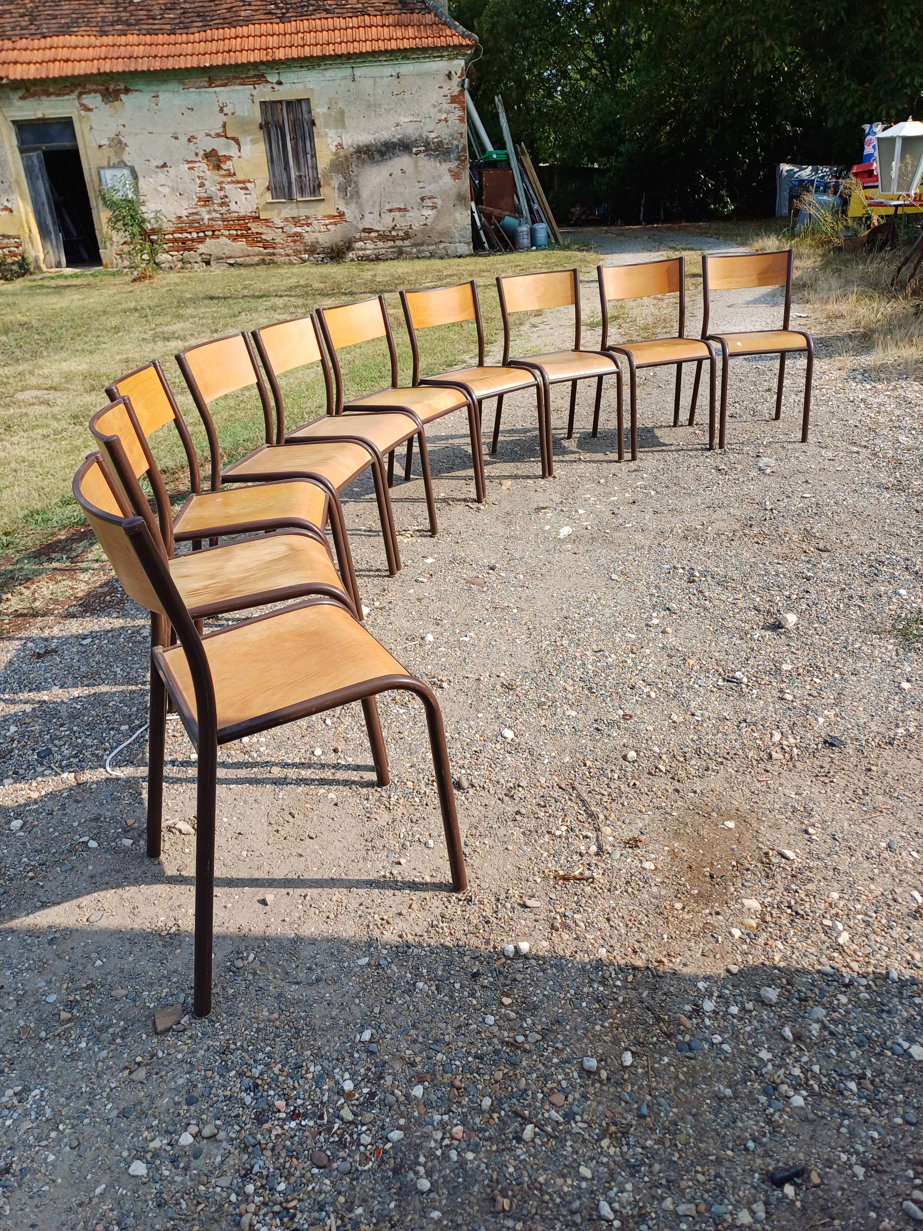 10 Vintage Canteen Chairs