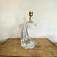 Moulded glass lamp, fabric cable 2 m