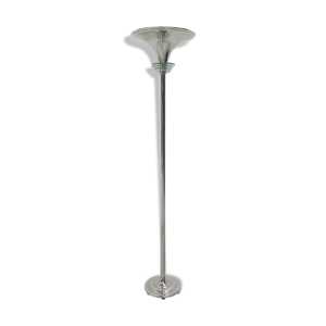 Lampe art déco chromée debout, lampadaire