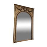 Louis XVI style trumeau mirror with pediment