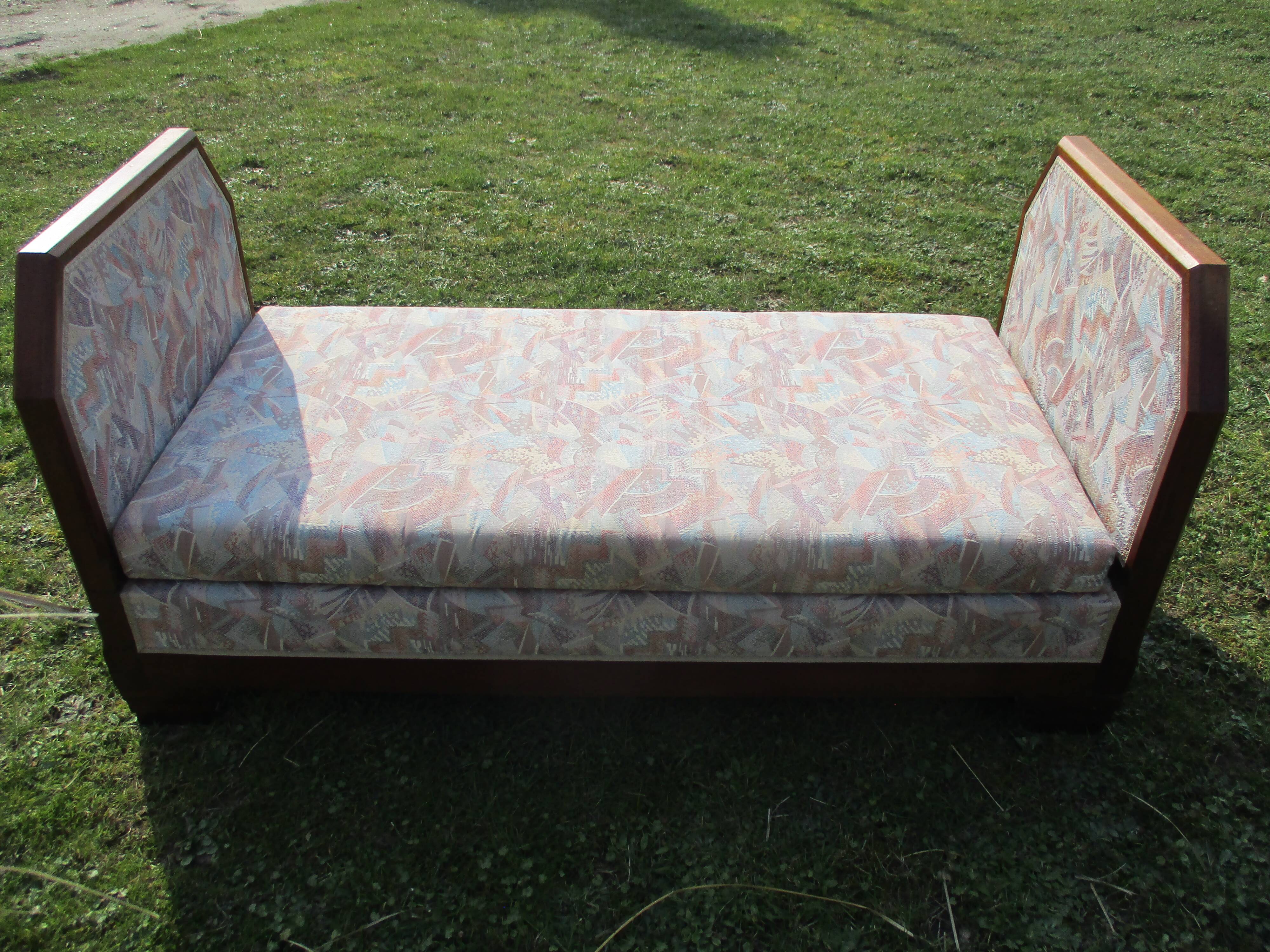 Antique Art Deco sofa bed