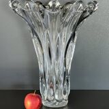 Crystal vase called "Giraffe Head" by Art Vannes France, 1950s.