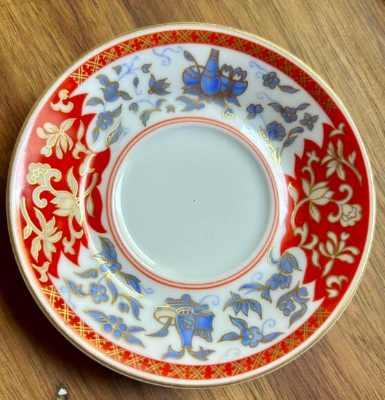 Set of 6 coffee cups with saucers - Haviland - Imari red