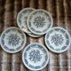 6 antique dinner plates