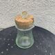 Olive or pickle jar in Biot bubble glass, hand-blown