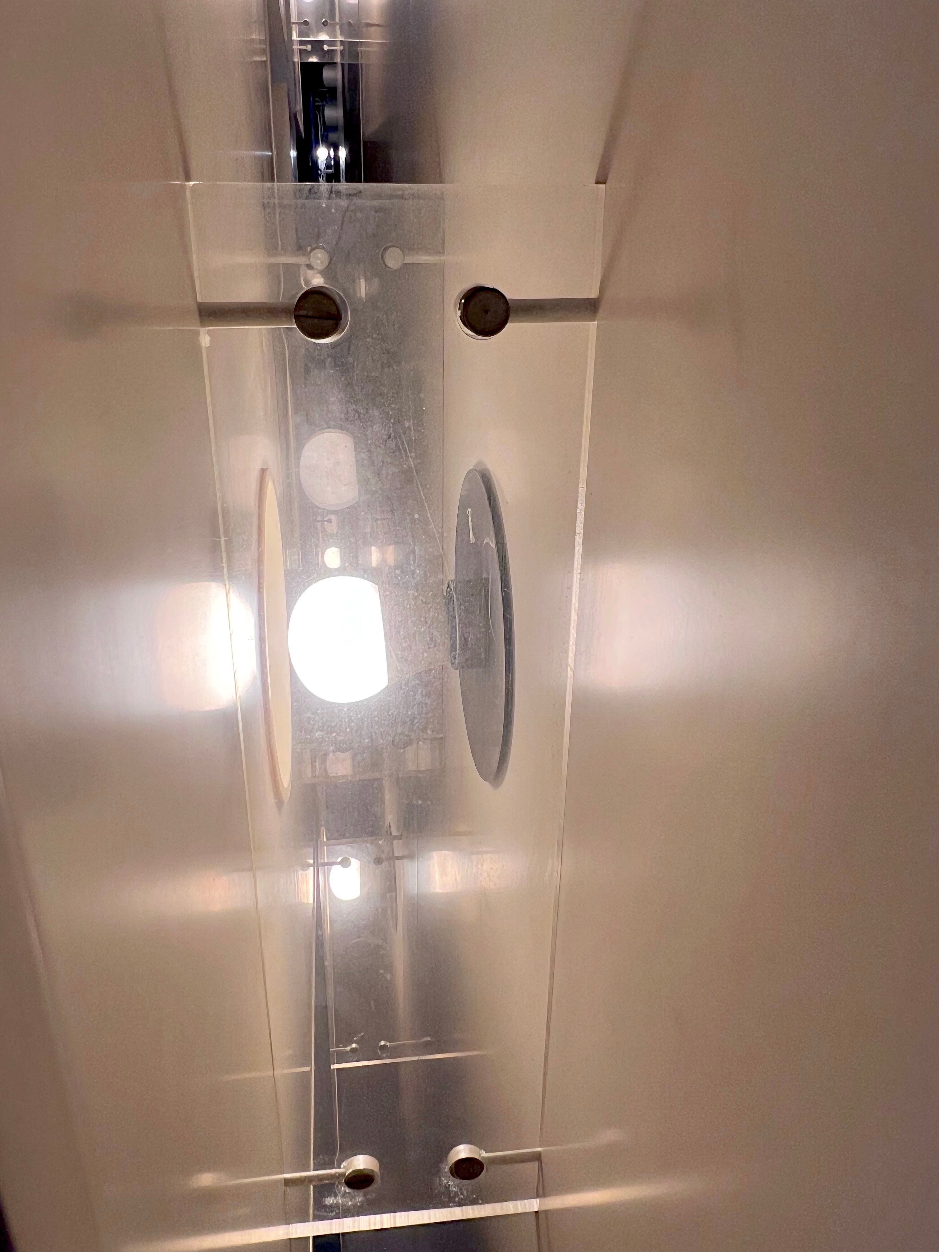 Mid-Century Modern backlight wall modular system by Acerbis. Italy 1970s