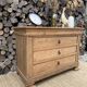 Renovated antique solid wood chest of drawers