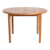 Round extendable walnut dining table, Sweden, 1960s