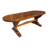 Solid oak farmhouse table, 220×90cm