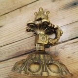 Pair of brass candlesticks