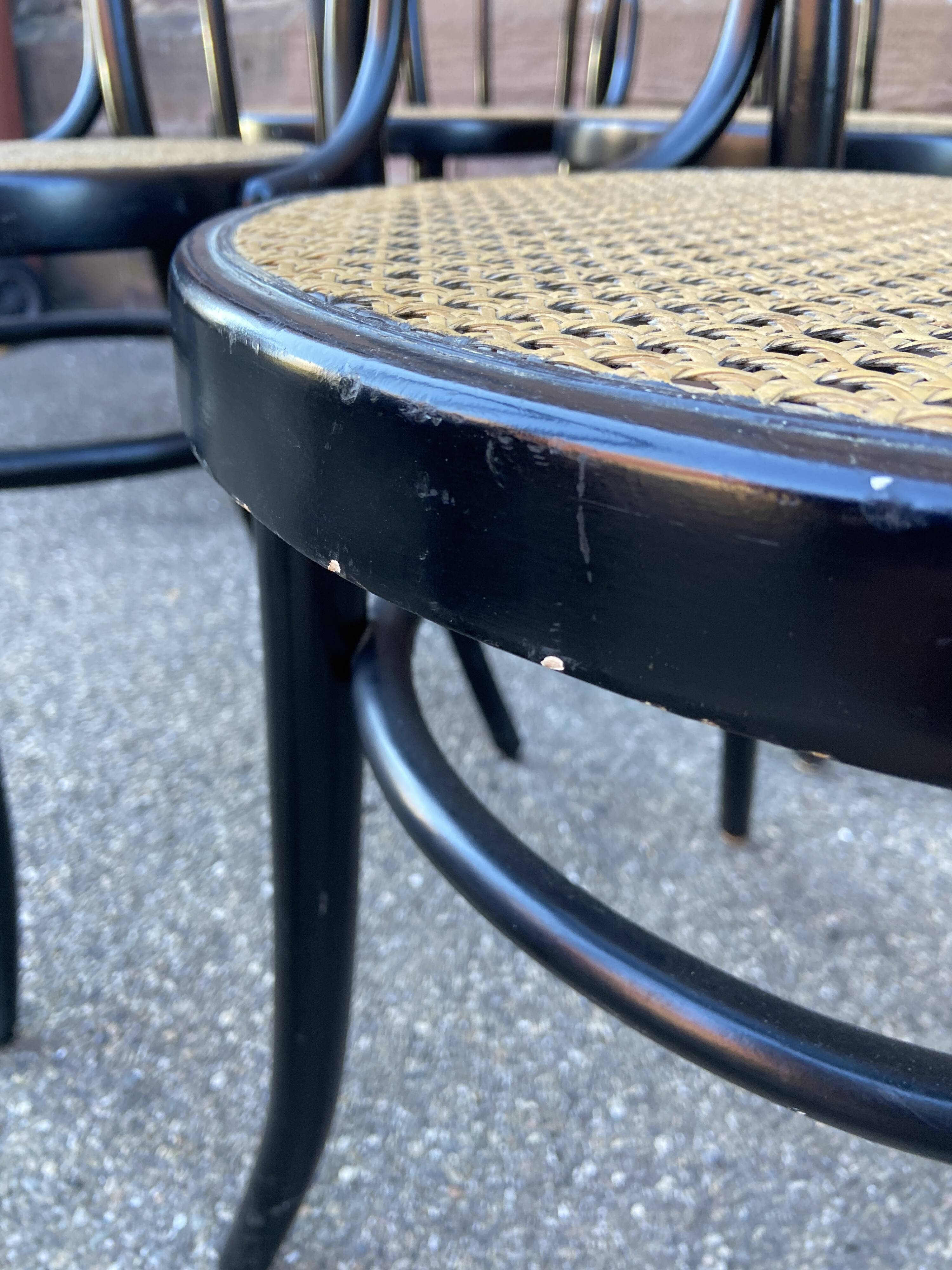 6 bentwood bistro chairs Fischel Thonet Style Nr 1980s