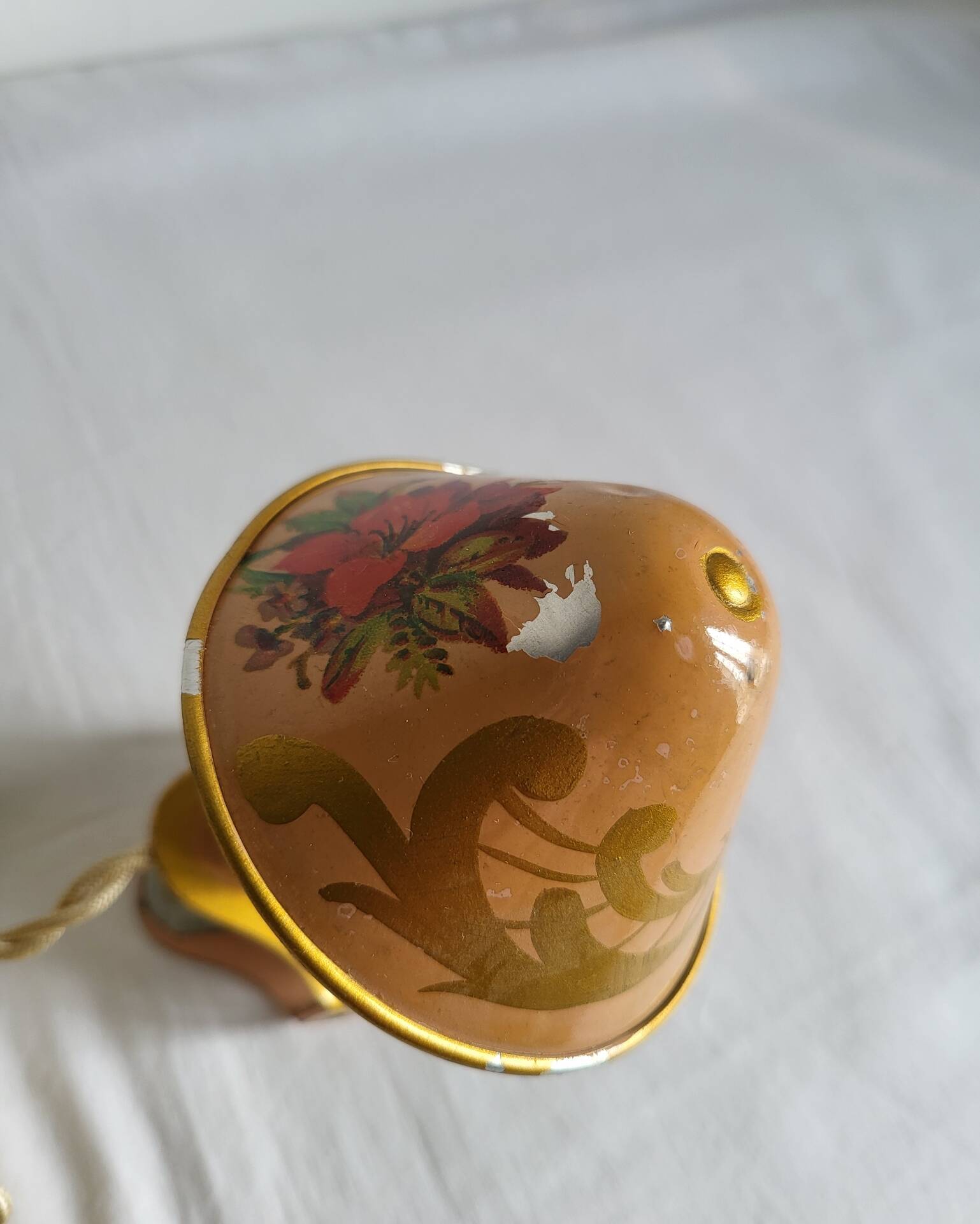Ancienne Lampe à Pince Champignon Tole Vintage