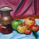 Still life with apples