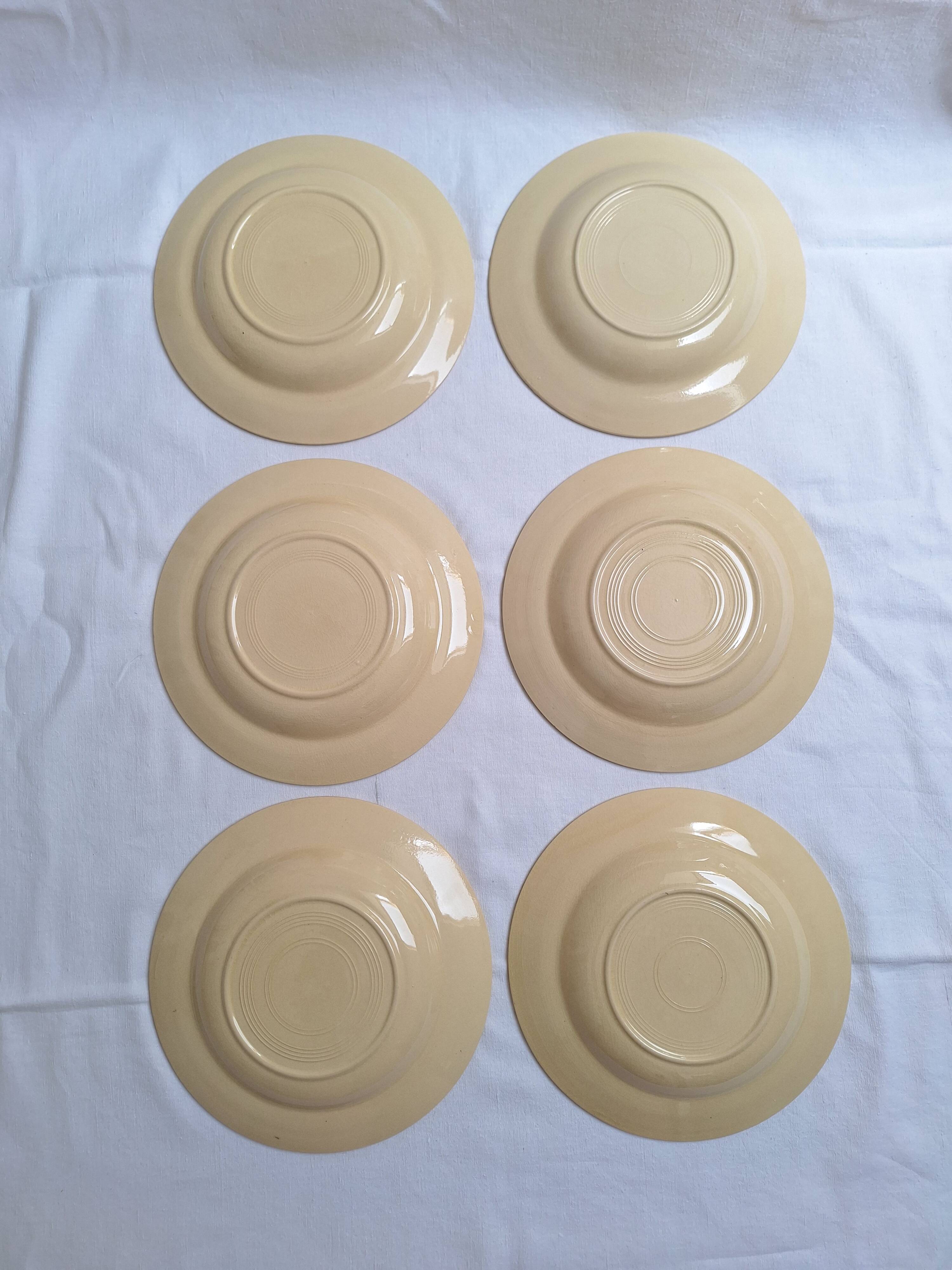 Vintage soup plates