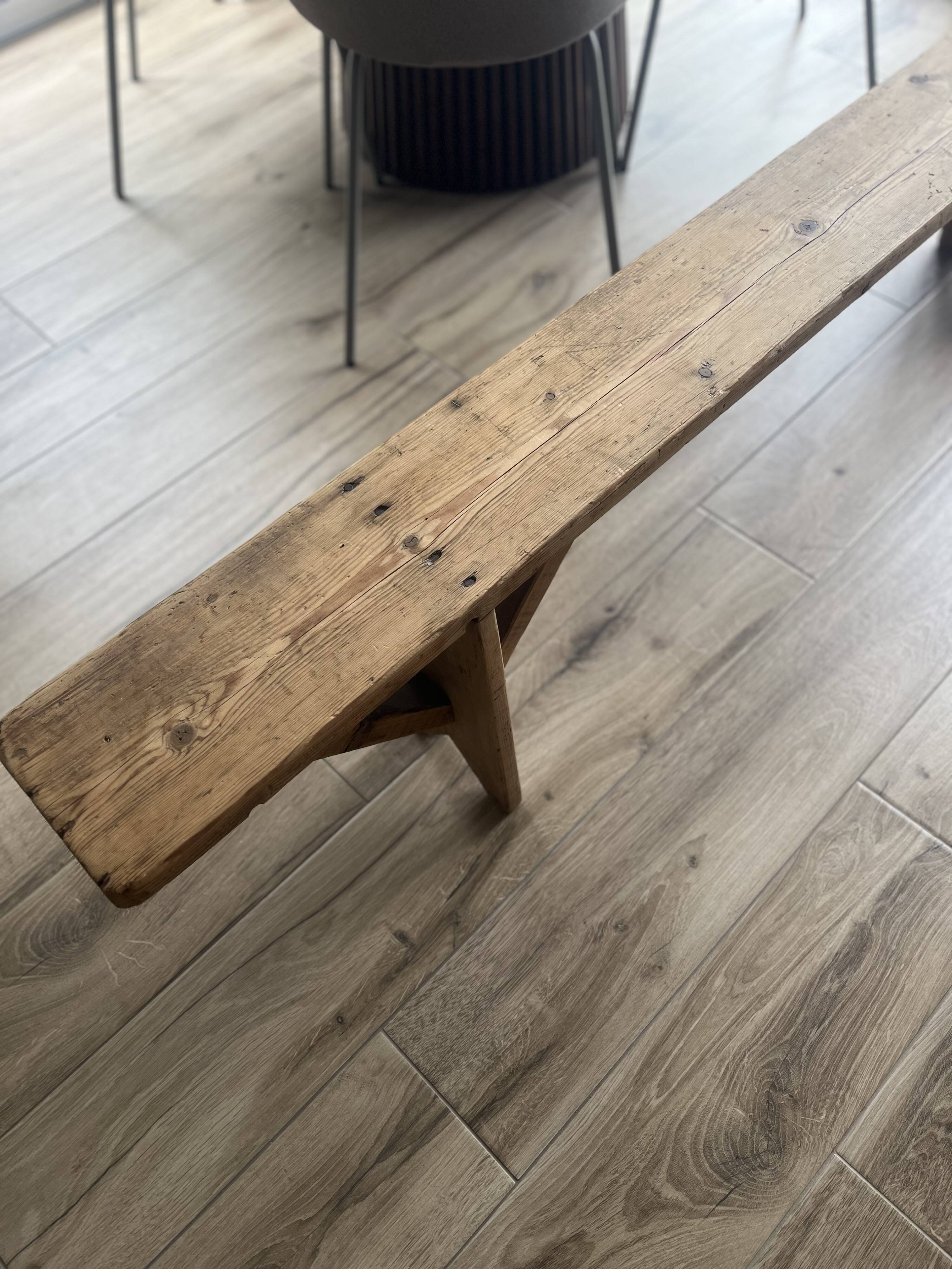 Wooden bench