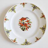Plate with colorful flowers Onnaing