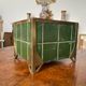 Pot cover in sheet metal and brass Art Nouveau Vienna Secession.