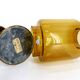Bougeoir en verre miel Hans-Agne Jakobsson markaryd l 10232 1960