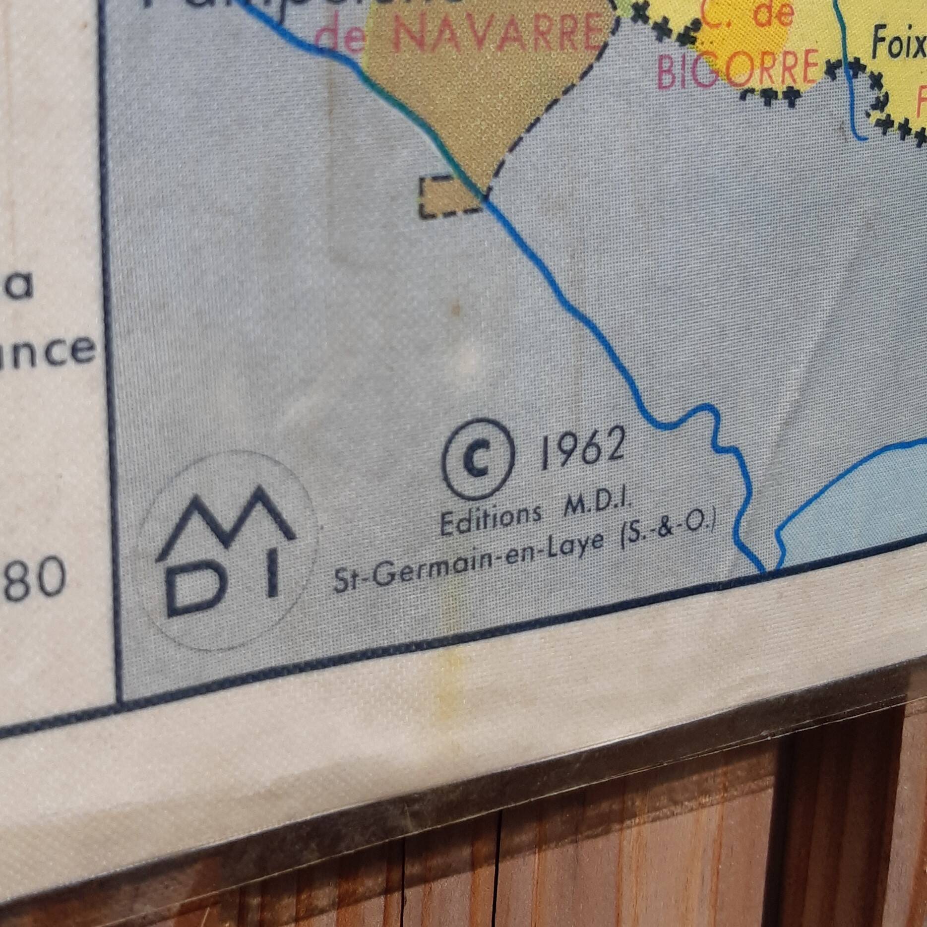MDI school map "Territorial training in France"