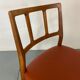Chaises de salle à manger danoises en teck et cuir du milieu du siècle par Johannes Andersen pour Uldum Møbelfabrik, années 1950, lot de 4