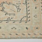 5x9 Soft Orange Handwoven Vintage Persian Rug, 157x263 Cm