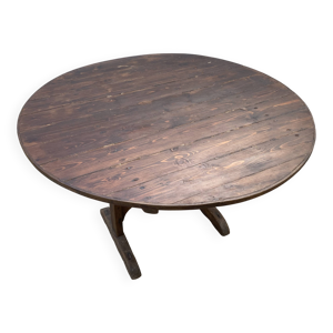 Table de vigneron ronde - ancienne