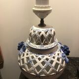 Openwork lamp foot Faïencerie d'Art de Malicorne