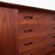 Buffet haut en teck, design danois, années 1970, production : Danemark