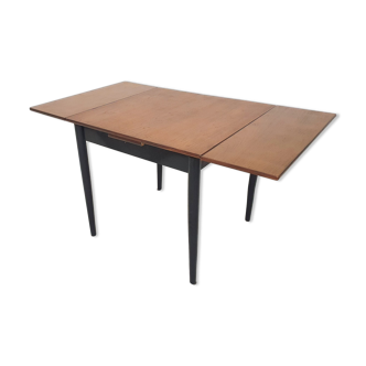 Square extendable dining table, The Netherlands 1960's
