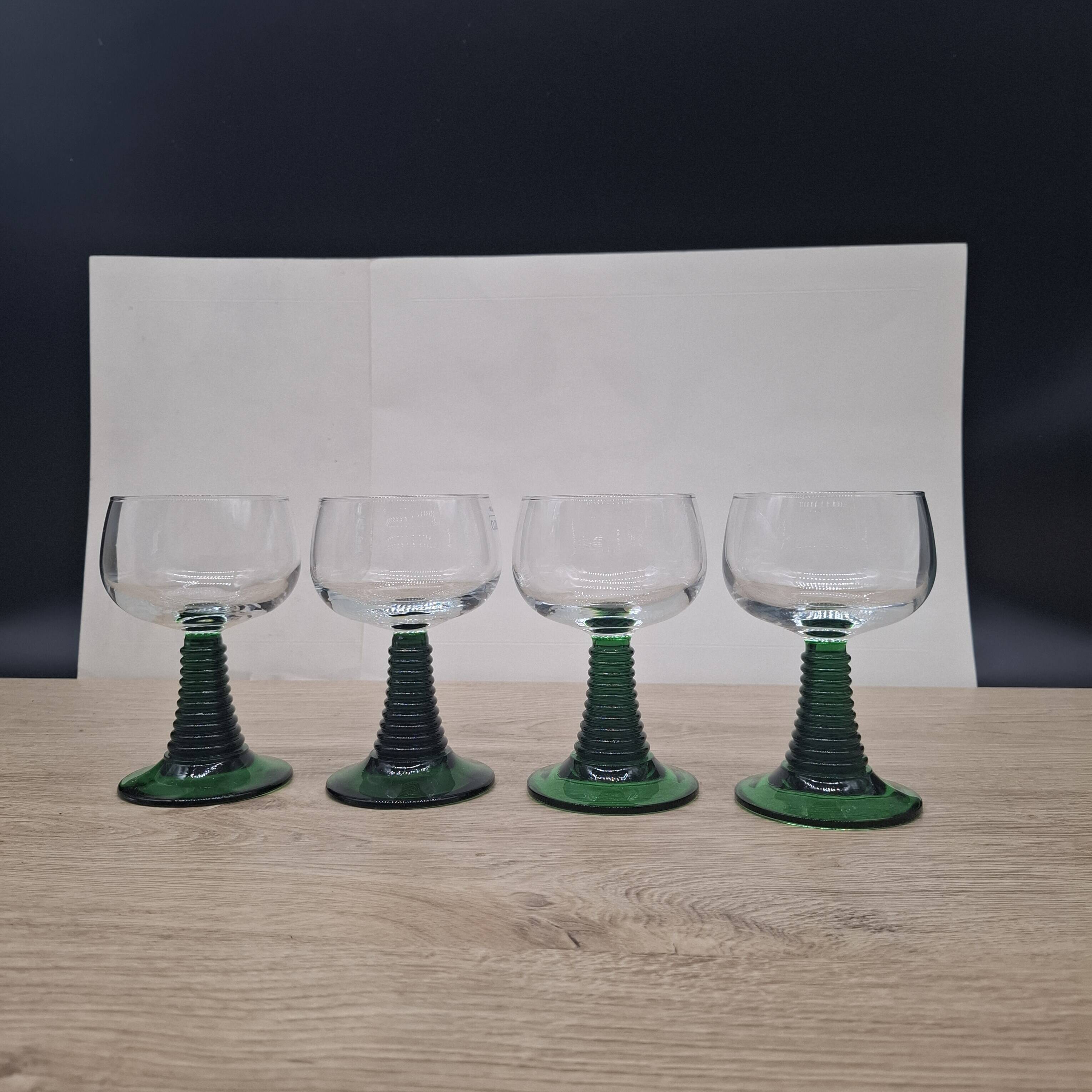 Set of 4 Roemer wine glasses