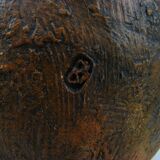 Anthropomorphic sculpture, terracotta, signed