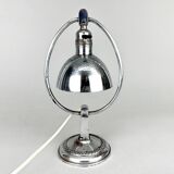 Lampe de table/lanterne Art Déco en chrome, années 1930