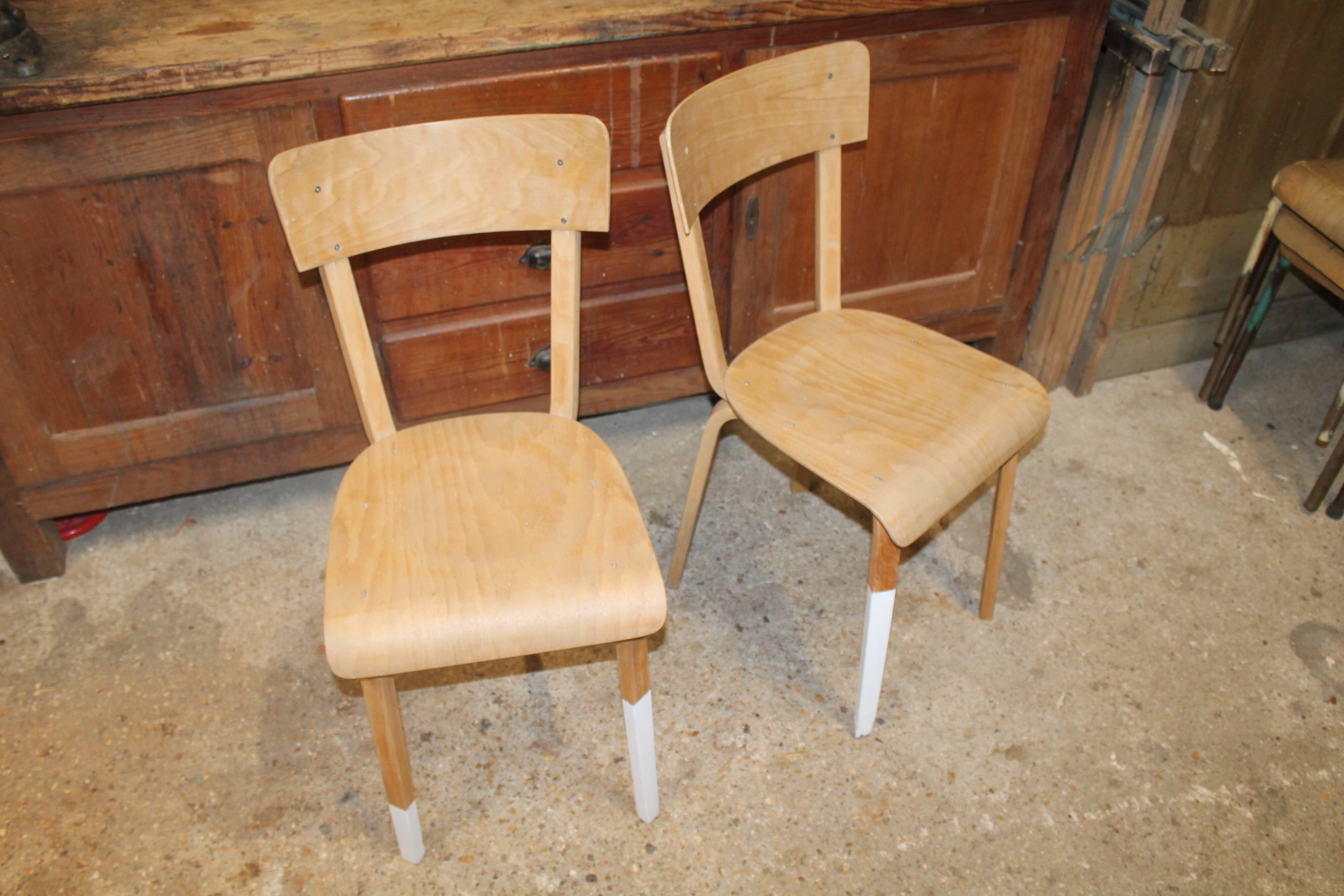 Set of two vintage LEC chairs