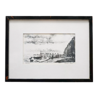 Lithograph signed Paul Petit