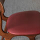 Set of 4 dining chairs in teak and burgundy by Louis van Teeffelen, The Netherlands, 1960’s