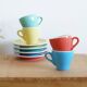 Ensemble de 4 tasses à espresso et soucoupes Cafés Richard