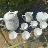 Porcelain coffee service by Charles Ahrenfeldt from Limoges France