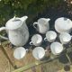 Porcelain coffee service by Charles Ahrenfeldt from Limoges France