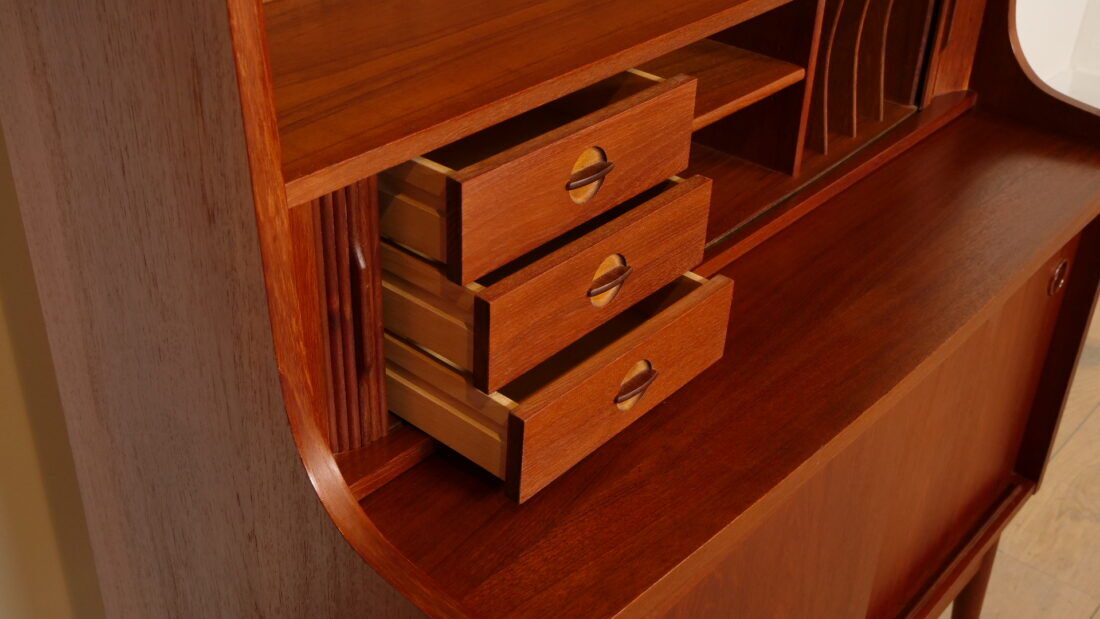 Vintage library | Secretary | Teak | Johannes Sorth