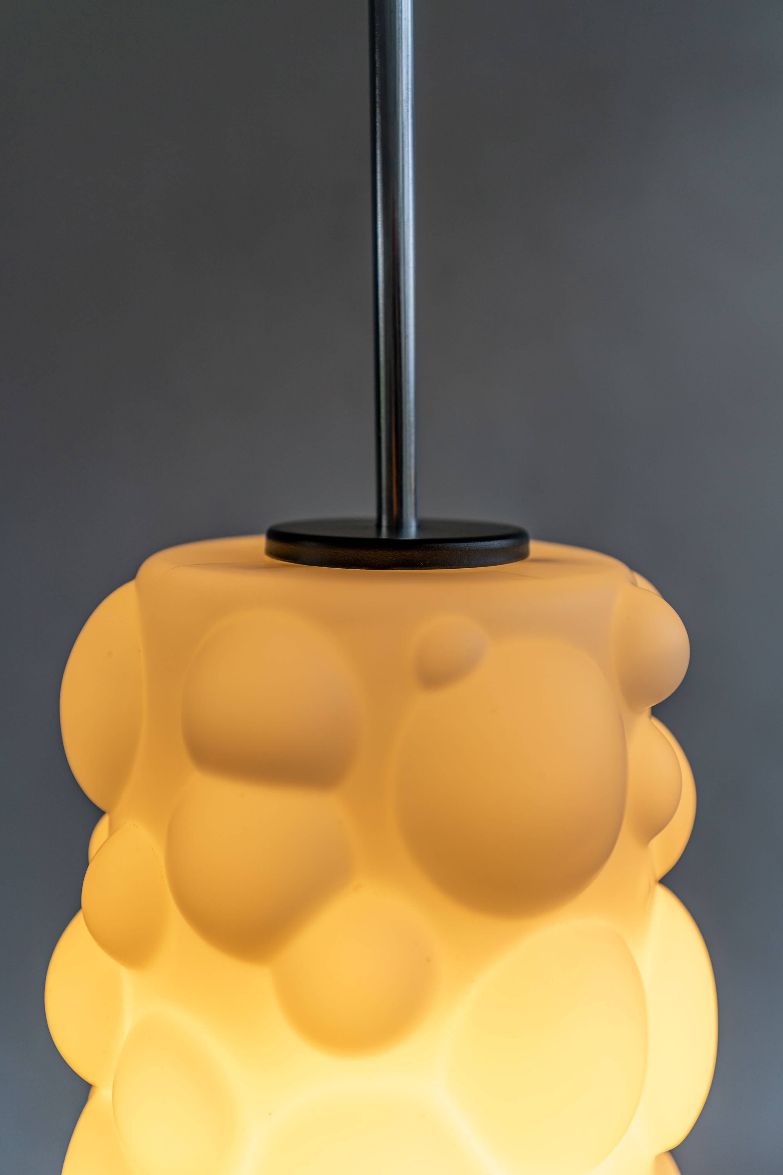Bubbles Glass Pendant by Osvětlovací Sklo, 1970s