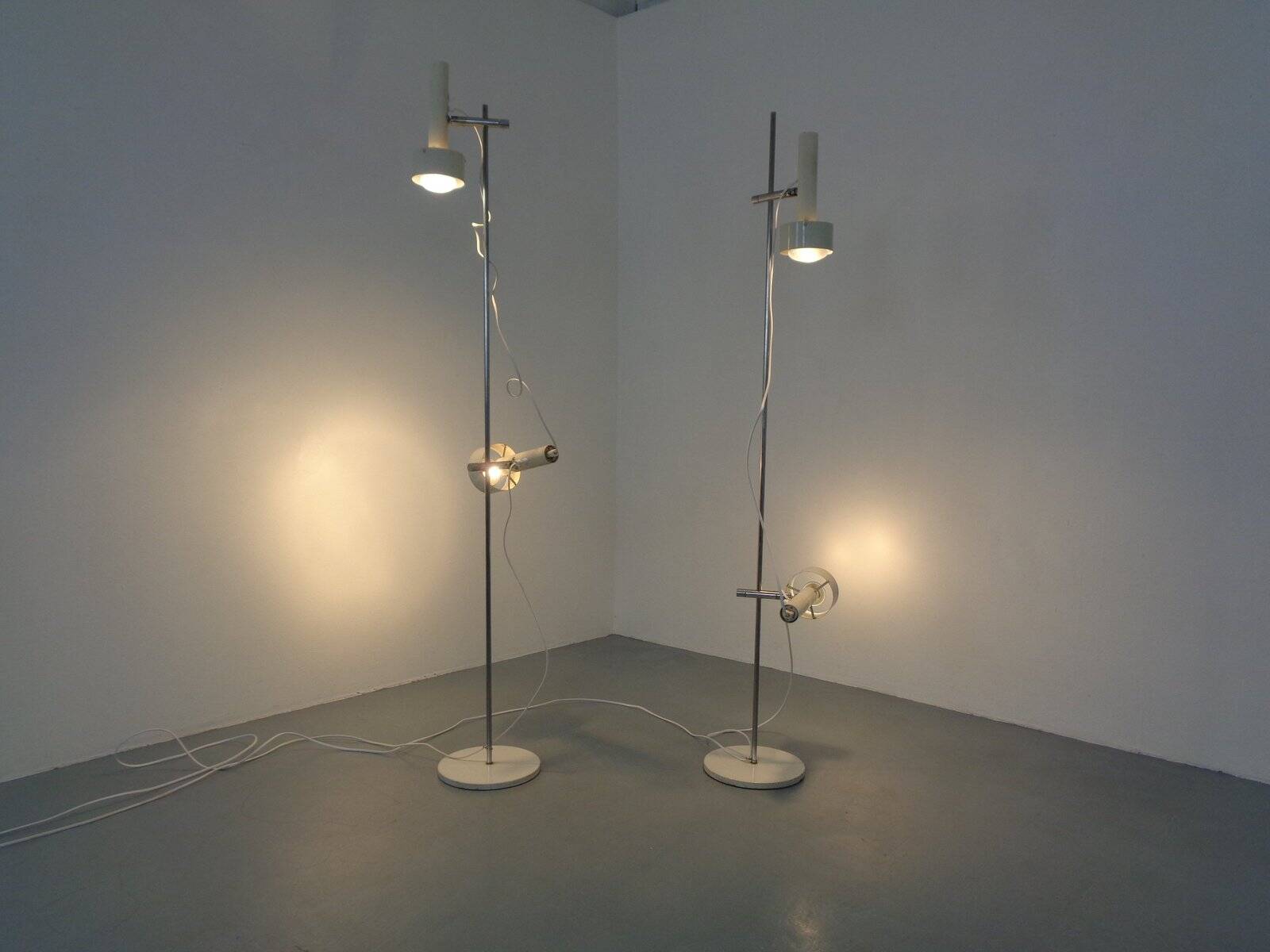 Adjustable Floor Lamps by Edi Franz for Swiss Lamps, Switzerland, 1960s