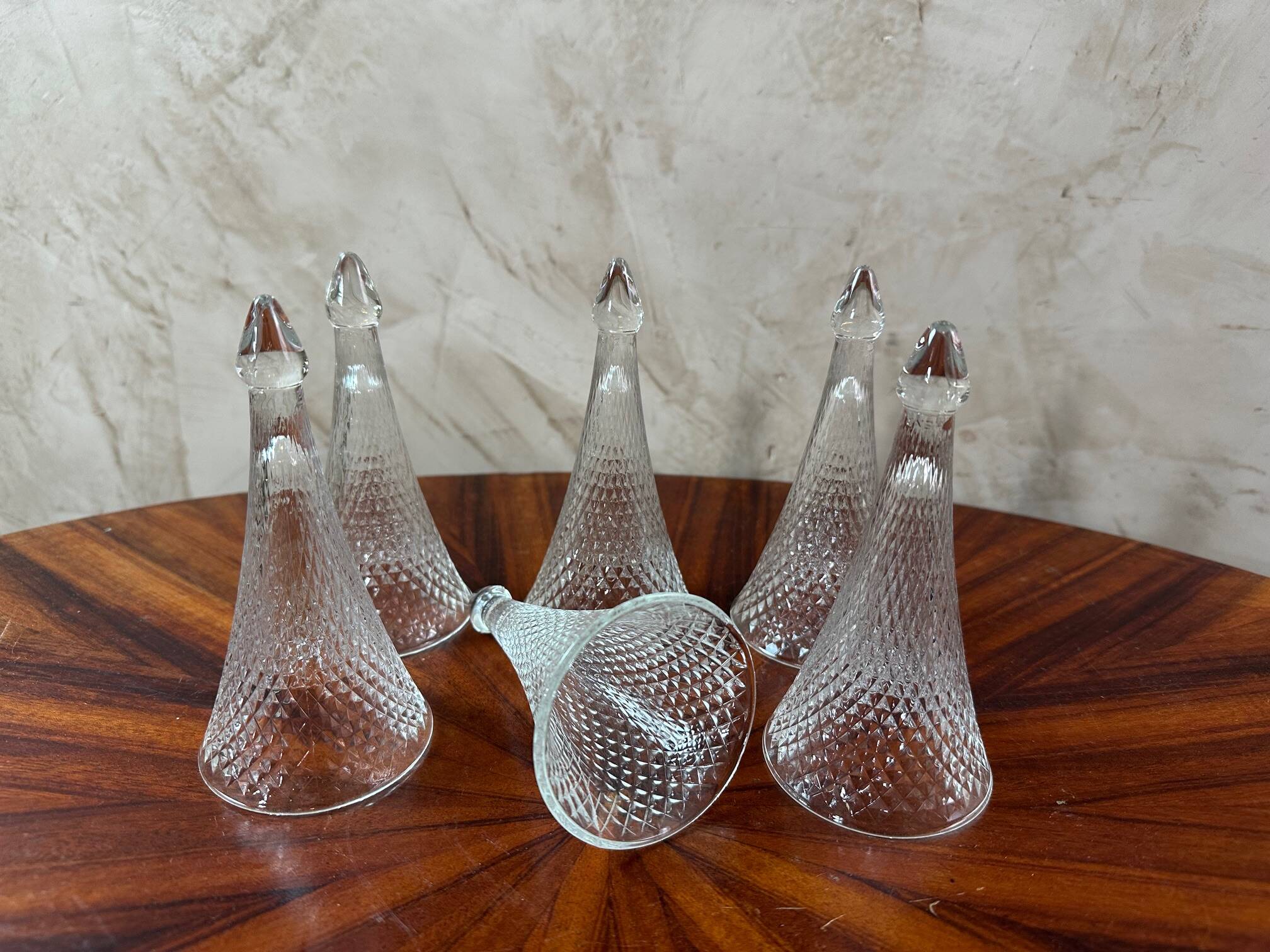 6 stemless champagne flutes