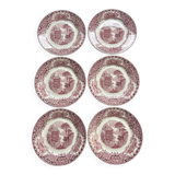 Lot de 6 assiettes à dessert modèle “Cambridge Old England”