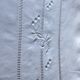 Drap lin ancien brodé main avec monogramme t d 226 cm x 324 cm