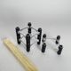 Vintage BMF Modular Candle Holder Black & Silver, Original Box + 12 candles