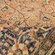 Vintage Turkish rug in red and beige with floral medallion, 199 × 288 cm