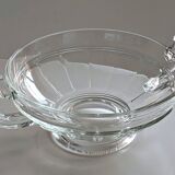 Glass fruit bowl, Val Saint Lambert style